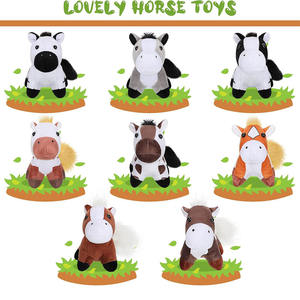 B034 felpa a granel lindos juguetes de animales de peluche pequeño Halloween chico aula escuela fiesta favores suministros decoración caballo <span class=keywords><strong>Real</strong></span> Ponis - Product Image 4