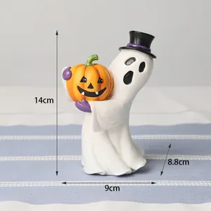 Redeco-Decoración de resina fantasma para Halloween, decoración del hogar para fiesta