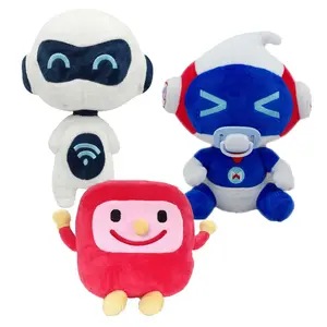 Wholesale Company Mascot Custom Baby Toy Plush Doll Robot 10cm Stuffed Plush Robot