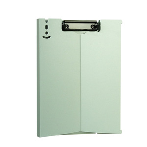 Portapapeles plegable vertical A4, tablero de escritura de plástico para estudiantes, notas de reuniones y exámenes, con una sola pinza, 310x233mm - Product Image 2