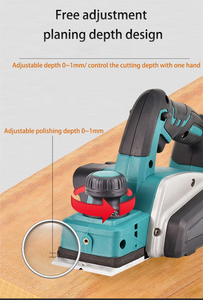 Large multifunctional <b>woodworking</b> planer cordless planer high-efficiency and powerful Cepilladora De Madera electric <b>tool</b> wood - Product Image 2