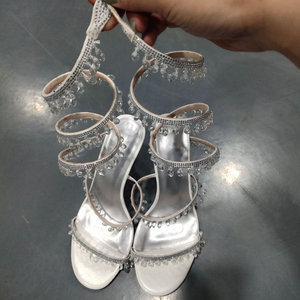 Chaussures Femme Nouveauté Designer Sandales à Bride Cheville Ornées de Strass Talons Sexy pour Soirées en Boîte de Nuit - Product Image 5