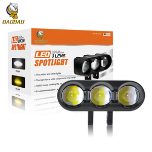 Projecteur LED 3 yeux en aluminium, phare à 3 lentilles pour motos, ampoule LED, projecteur pour motos Kawasaki <span class=keywords><strong>GTO</strong></span> - Product Image 1