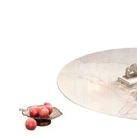 Moderner Luxus-Glascouchtisch mit Einfachem, Elegantem Ovalem Design für Wohnzimmer und Kleine Apartments - Online-Sensation