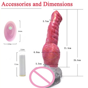 New Technology 2022 YOCY-2077V Hawk Werwolf Fantasy Anal Sex Toy 2 in 1 Bullet <b>Remote</b> Control <b>Vibrator</b> Dildo for Female - Product Image 4