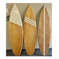 Mini tabla de surf de madera para decoración