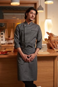 Uniforme de <span class=keywords><strong>Chef</strong></span> para Hombre, Ropa de Trabajo Profesional para Cocina y Hostelería, para Personal Culinario - Product Image 6