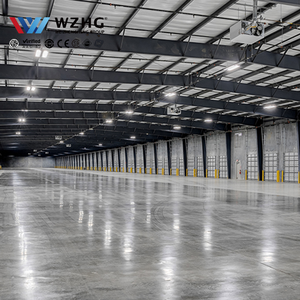 Entrepôt à structure métallique standard, hangar de pointe, dépôt logistique préfabriqué peint, résistant aux intempéries, usine préfabriquée à capacité de charge élevée - Product Image 3