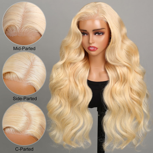 <span class=keywords><strong>Parrucca</strong></span> di Alta Qualità in Capelli Umani Vergini Brasiliani, Colorata in Rosa, Arancione, <span class=keywords><strong>Blu</strong></span>, Rosso e Biondo 613, <span class=keywords><strong>Lunga</strong></span> con Frontale in Pizzo - Product Image 6