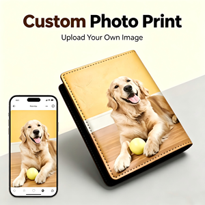 Porta Passaporto Personalizzato con Stampa Fotografica, Porta Documenti di Viaggio con <span class=keywords><strong>Foto</strong></span> di Famiglia o Animali Domestici, Custodia Anti-smarrimento per Biglietti Aerei e Visti - Product Image 1