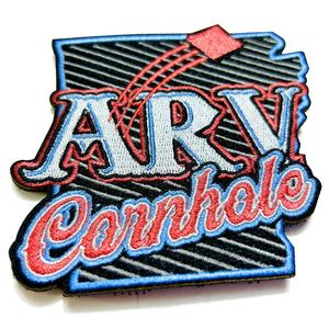 Badge logo en fer tissé, appliqué, patch pour vêtements, personnalisé, brodé, badges sur mesure - Product Image 2