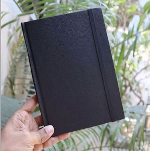 Carnet de notes personnalisé A5 en cuir PU, couverture souple ou rigide, 100 feuilles, reliure cousue, pour promotion - Product Image 3