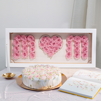 Vente en gros de roses naturelles conservées, boîte-cadeau pour maman, fleurs infinies stabilisées pour toujours, cadeaux de fête des mères pour l'obtention du diplôme de Noël