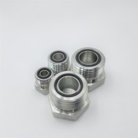 Raccord de Tube adaptateur hydraulique HW-FS2408-4F zingué mâle joint torique joint facial haute pression ORFS 4F raccord de tuyau bouchon hydraulique