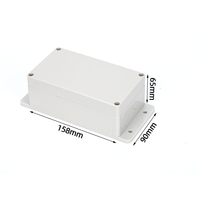 Boîte de projet électronique en plastique étanche de haute qualité 158*90*65E, boîte de jonction IP65, plastique ABS, couvercle transparent