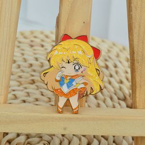 5CM Pretty Soldier Sailor Moon dibujos animados Baji Ba Ji recoger Anime aleación insignia broche Pin - Product Image 4