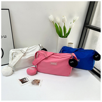 Sac à main grande capacité pour femme, nouveau style coréen, sac à bandoulière tendance en tissu Oxford, logo personnalisé disponible