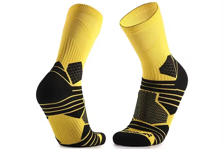 Logo personnalisé de haute qualité Running Cycling Elite Athletic Crew Chaussettes de basket-ball pour hommes