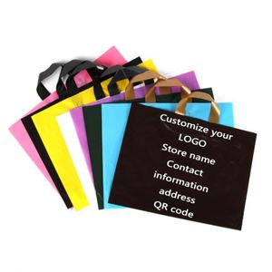 Wholesale Translucent PE <b>Plastic</b> Retail Bags with Screen Printing Recyclable Custom Colors & Logo for Shoes & Clothing Packaging - Product Image 6