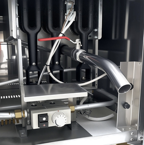 Friteuse à gaz professionnelle à 2 paniers, avec régulateur de température à valve SIT, 28 L par cuve, dispositifs de sécurité complets - Product Image 4