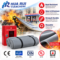 Couverture anti-feu pour véhicules électriques 6*8m DIN SPEC 91489 NFPA701 en silicone, fibre de verre et acier au carbone pour les parkings en immeubles de grande hauteur aux Philippines