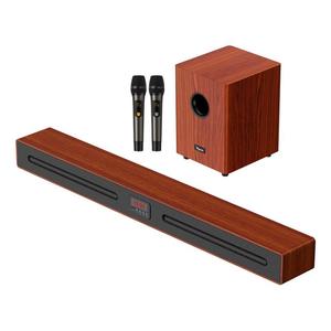 60 Wát âm thanh thông minh Echo Wall Mount soundbars Soundbar không dây loa siêu trầm âm thanh bằng gỗ Loa Set cho TV rạp hát tại nhà hệ thống - Product Image 6