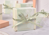 Nouvelle boîte à dragées carrée rustique thème forêt, boîte à bonbons vide créative, pack souvenir populaire pour invités de mariage, vente en gros, logo personnalisé