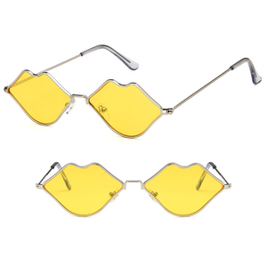 DLL3556 DL gafas de sol de de moda con forma de labios  de pequeño marco de Metal de estilo océano 2021 - Product Image 2