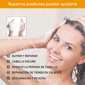Shampooing pour cheveux noirs 3 en 1, liquide à base de plantes pour tous types de cheveux, shampooing nourrissant unisexe 500ML - Product Image 5