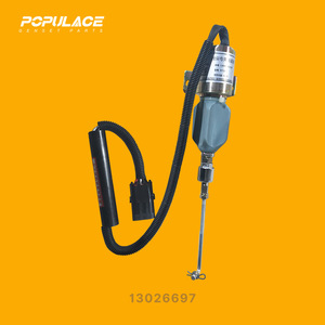 Populace Stop Solenoid Valve 13026697 DC24V For Diesel <b>Generator</b> Fuel Cut Off - Product Image 1