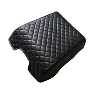 Ford F150 Center <b>Console</b> Armrest Cover <b>Black</b> PVC Leather 2015-2020 Mesh Design Raised Grip - Product Image 4