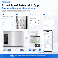 Báscula de Cocina Inteligente con Escáner de Código de Barras, Aplicación Calculadora de Calorías y Nutrición, Báscula Digital para Alimentos