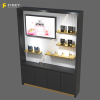Conception de Kiosque Commercial pour Présentoir de Parfums, Décoration Personnalisée en Bois, Meuble de Comptoir, Étagère d'Affichage de Parfums