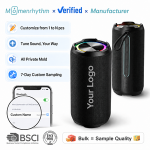 Haut-parleurs Bluetooth portables personnalisés tendance avec logo, pour cadeau, connectivité intelligente, micros intégrés, aigus clairs, apparence moderne - Product Image 1