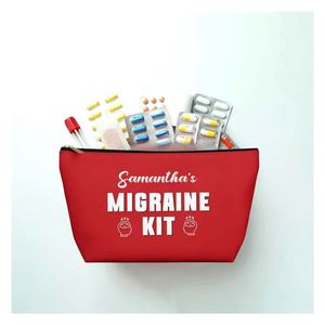 Bolsa de Lona Personalizada, Hecha a Mano, para Kit de Primeros Auxilios, Emergencias, Resaca, Portátil, Pequeña, para Deportes y Uso Médico - Product Image 2