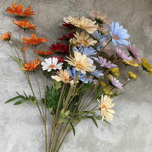 Flores Yiyi, Margarita de Tallo Largo con 6 Cabezas, 80 cm, Flor Artificial para Decoración de Bodas, Arreglo Floral - Product Image 3