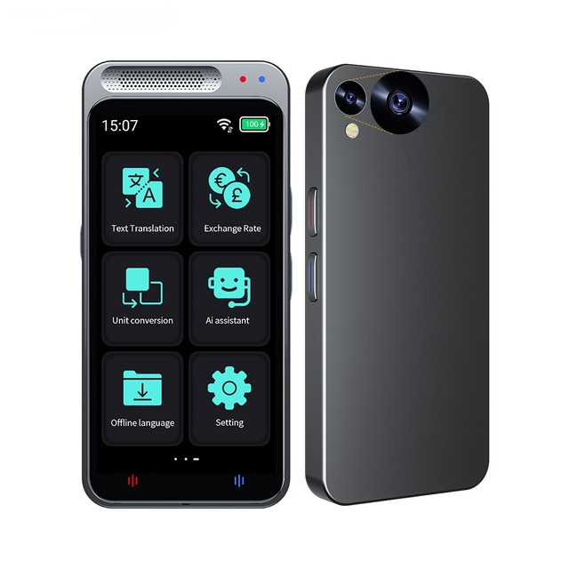 2025 Z6 Language Translator Device 138 Languages Voice Portable Online Offline Translation for Business Learning Travel 4.1 Inch