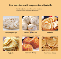 Plateau à pizza semi-automatique Machine à diviser la pâte à biscuits et fabricant de boules rondes pour pain Hamburger Taralli Taralo Tarallini