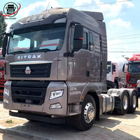 Truk Traktor Head Sitrak 4x2 Bekas Cina dengan Suspensi Udara Tersedia untuk Rusia