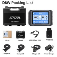 Escáner OBD2 WIFI XTOOL D8W 2026, Herramienta de Diagnóstico para Autos con Codificación ECU, Prueba Activa, Programación de Llaves, 38 Reinicios, CAN FD, DOIP, Topología