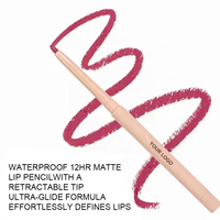 Crayon à lèvres crémeux rose minéral naturel végétalien waterproof haute pigmentation, vente en gros, logo personnalisé, certifié MSDS, marque privée