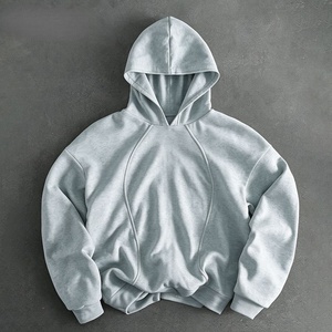 เสื้อฮู้ดดี้ผู้ชายสีแดง ฮู้ดดี้ประดับเพชร ฮู้ดดี้สตรีทแวร์ สำหรับร้านค้าบูติกในสหรัฐอเมริกา พร้อมรับผลิตแบบ Private Label - Product Image 5