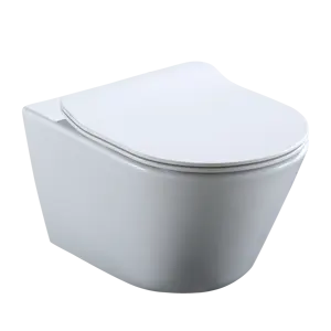 Ceramica fabbrica di fascia alta di lusso opaco nero WC Set di servizi igienici in ceramica due pezzi senza montatura per il bagno