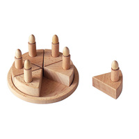 Kinder-Simulations-Geburtstagstorte Holzspielzeug Rollenspiel Buchen-Holzpaletten Lebensmittel-Schneidekuchen Interaktive Spiele Küchen-Spielzeug