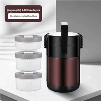 Offre Spéciale Carry-all Thermos Food Jar Isolation multicouche 304 Boîte à bento en acier inoxydable Boîte à lunch thermique