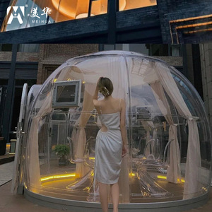 Carpa domo Meihua para 6-8 personas, casa burbuja transparente de lujo para bodas, cafeterías, restaurantes y uso en exteriores. - Product Image 1