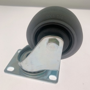 Graue Farbe TPR Maschinen reparatur werkstätten Nachlauf ESD TPR Schwenk rad rolle für Wagen und Wagen - Product Image 6