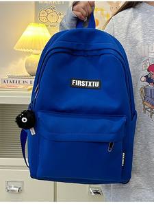 Sac à dos unisexe 20L en nylon imperméable avec fermeture éclair, couleur unie, <span class=keywords><strong>pour</strong></span> étudiants du collège, lycée et université - Product Image 5