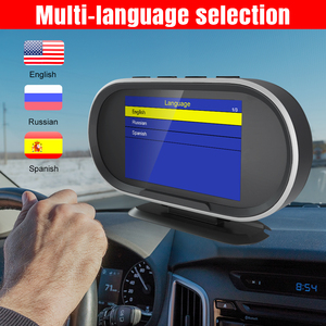Herramientas universales de diagnóstico de coche <span class=keywords><strong>Konnwei</strong></span> KW206 HUD Head up Display <span class=keywords><strong>OBD2</strong></span> escáner para 12V OBD EOBD protocolo coches temperatura del agua - Product Image 2