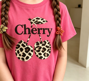 Fashion Casual Suit Outside <strong>Cute</strong> Cherry Print Children's Summer <strong>Clothes</strong> - Product Image 4